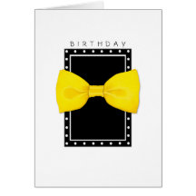 Lemon Bowtie Birthday Card