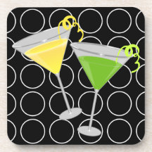 Lemon Drop and Lime Martini Coasters