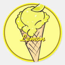 Lemon Icecream Sticker