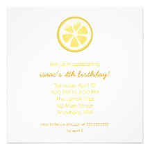 Lemon Invitation