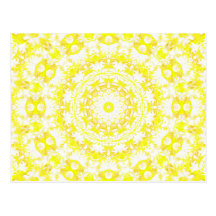 Lemon Meringue Kaleidoscope Post Card