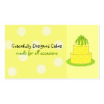 Lemon Polka Dot Business Card