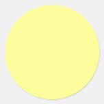 Lemon Sherbet Round Stickers