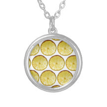 Lemon slice necklace
