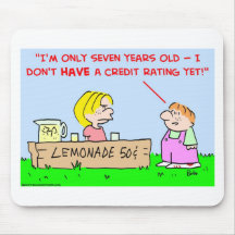 lemonade credit rating mouse pad