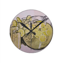 Lemonade Round Wallclock