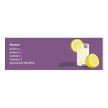 Lemonade - Skinny Business Card Template