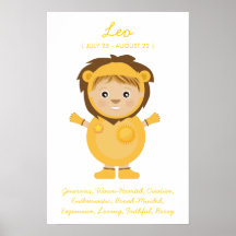 Leo - Boy Horoscope Poster