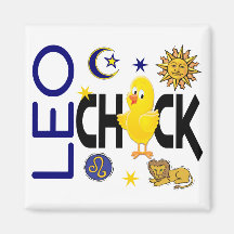 Leo Chick 1 Fridge Magnet