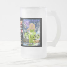 Leo Virgo cusp astrology tall glass Mugs