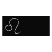 Leo. Zodiac Astrology Sign. Black. Invites