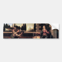 Leonardo Da Vinci Annunciation Bumper Stickers