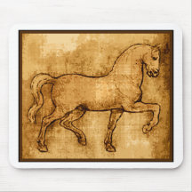 Leonardo Da Vinci Horse Art Mousepad
