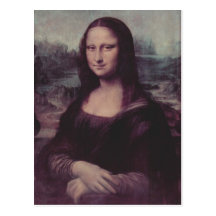 Leonardo da Vinci Mona Lisa (La Giaconda) Mona Lis Postcard