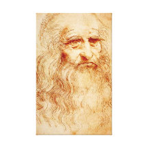 Leonardo da Vinci Sellf Portrait Canvas Prints