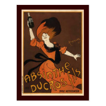 Leonetto Cappiello Absinthe Ducros Fils Postcard