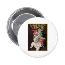 Leonetto Cappiello Cioccolato Venchi Button
