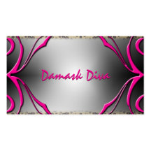 Leopard and Pink Fluers Business Card