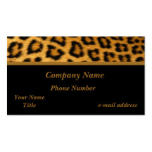 Leopard Business Cards