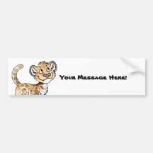 Leopard Cub Bumper Sticker