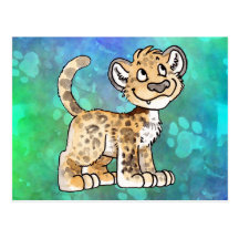 Leopard Cub Postcard