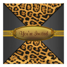 Leopard Party Custom Announcement