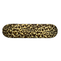 Leopard Print Custom Skateboard