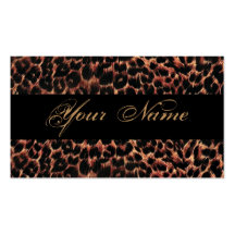 Leopard Print Elegance Business Card