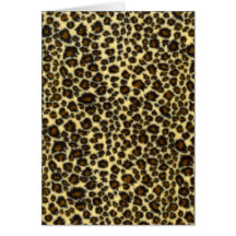 Leopard Print Greeting Card