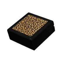 Leopard Print Keepsake Small Gift Box