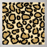 Leopard Print Pattern, Brown and Black.