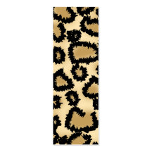 Leopard Print Pattern, Brown and Black. Business Card