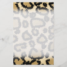 Leopard Print Pattern, Brown and Black. Personalized Flyer