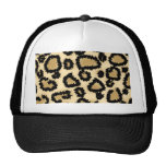 Leopard Print Pattern, Brown and Black. Mesh Hat