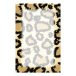 Leopard Print Pattern, Brown and Black. Stationery