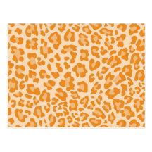 Leopard Print Pattern - Personalize Postcards
