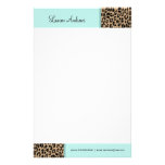 Leopard Print Personalized Stationery