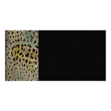 Leopard Print Photo Card