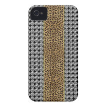 Leopard Print Rhinestone Iphone barely There case iPhone 4 Case-Mate Cases