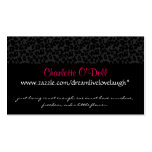 leopard print; website marketing business card template