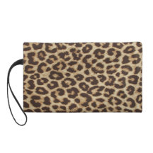 Leopard Print Writslet Bag Wristlets