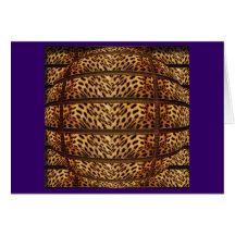Leopard skin all occasion greeting cards