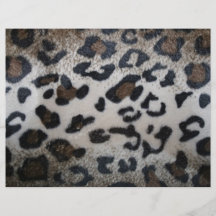 Leopard skin pattern flyers