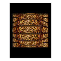 Leopard skin postcards