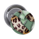Leopards 'n Lace - green - Button