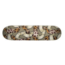 Leopards 'n Lace - ivory Skate Board Decks