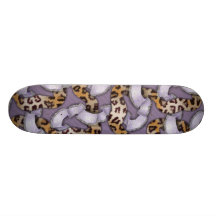 Leopards 'n Lace - purple - Skate Decks