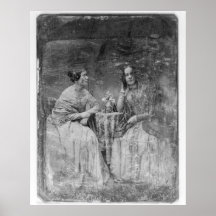 les femmes et les fleurs print