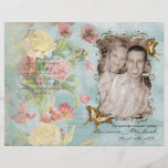 Les Fleurs Peony Rose Tulip Floral Flowers Wedding Personalized Flyer