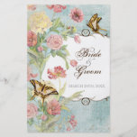 Les Fleurs Peony Rose Tulip Floral Flowers Wedding Personalised Flyer